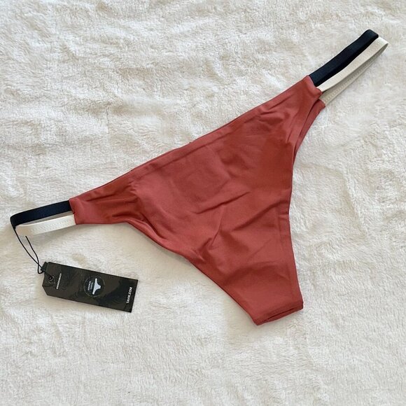 NWT Tavik Vine Swim Bottom Color Blocked in Rust - Large - Picture 4 of 8